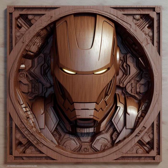 iron man 4 stl model for CNC